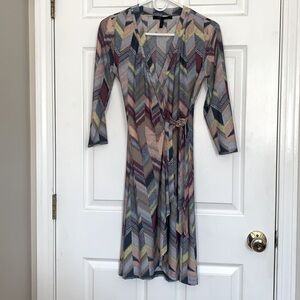 BCBG Maxazria Adele 3/4 sleeve Wrap dress